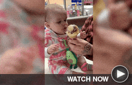 Baby playing with toy